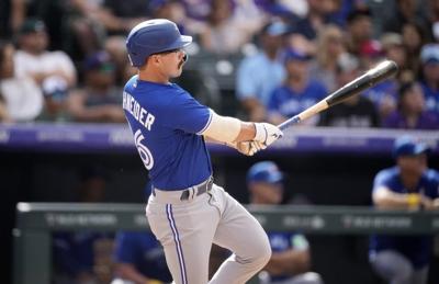 Merrifield's go-ahead RBI single keys Blue Jay's 7-5 win over Rockies