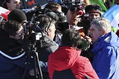 IOC's Bach says Olympics on history's side in Russia issue