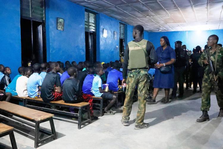 Nigerian children reunite with their parents after being released from abduction