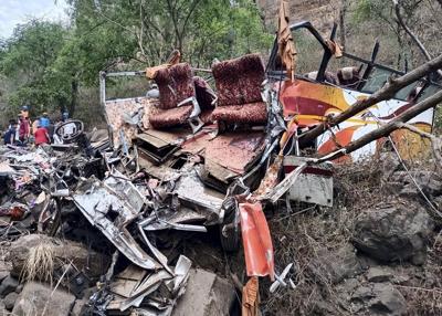 Bus with musicians crashes in western India, killing 13