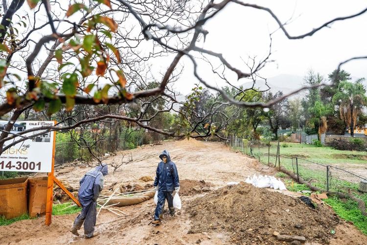 Atmospheric river hits Southern California with risks of flash floods in fire-ravaged areas, coast