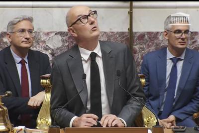 Storms in France leave 2 dead, 17 injured and cause parliament to spring a leak