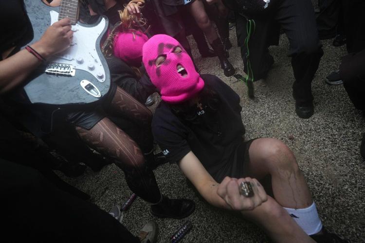 Protest groups block access to Russian pavilion at Venice Biennale