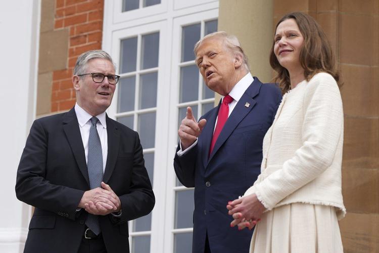 Britain's prime minister presses Trump on 'desperate' situation in Gaza during meeting in Scotland