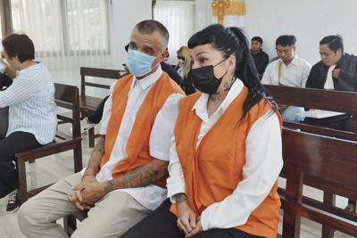 Argentine woman and British man go on trial in Bali accused of smuggling cocaine