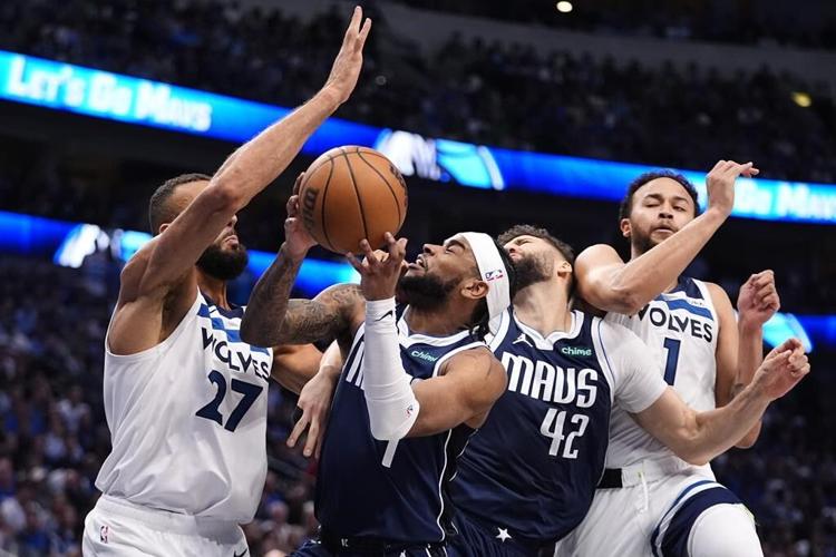 Towns, Edwards lift Wolves over Mavs 105-100 to avoid sweep in West finals