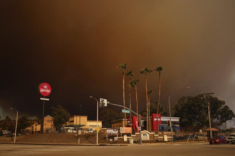 Evacuations ordered as new fast-moving wildfire threatens mountain homes north of Los Angeles