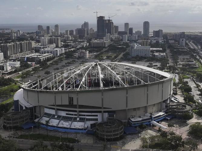 Rays say it may take 'weeks' to fully assess damage at Tropicana Field, after Milton struck region