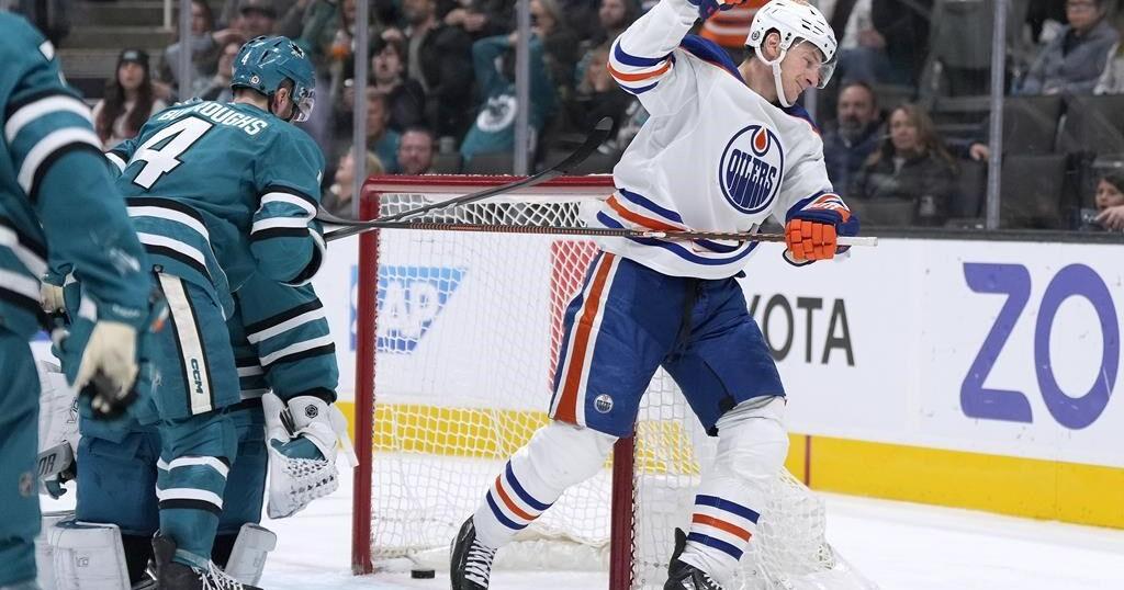 Zach Hyman keys fast start as the Edmonton Oilers beat the San Jose ...