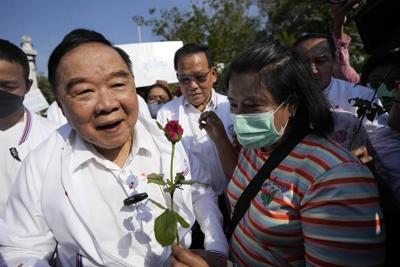 Thai PM candidate visits lucky locales to boost his chances