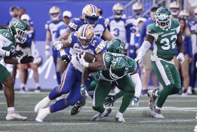 Running back Brady Oliveira returns to Bombers lineup in time to face Stampeders