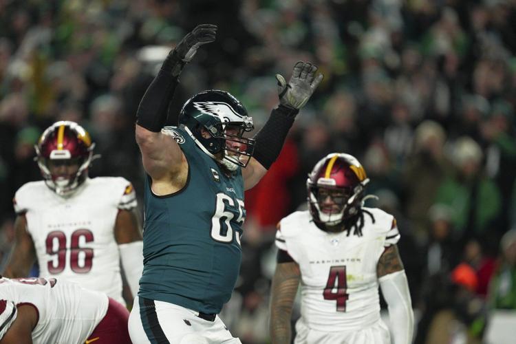 Hurts, Barkley each rush for 3 TDs to help Eagles reach Super Bowl with 55-23 win over Washington