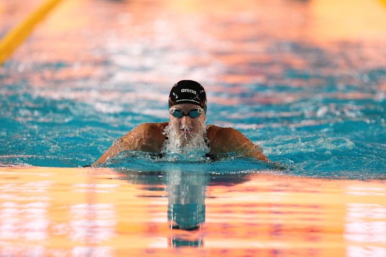 Kate Douglass storms to another 50 free world record, winning Pan Pacs in 23.19