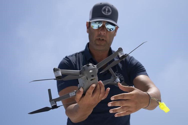 Drones sweep for sharks along New York's coast during rise in encounters with beachgoers