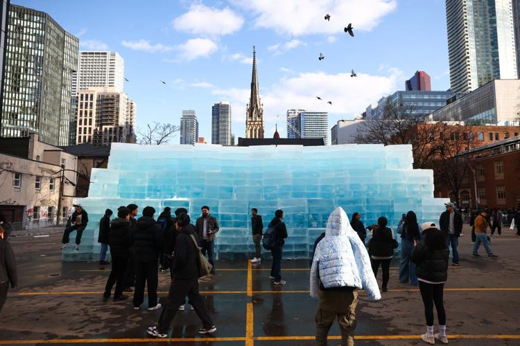 Drake's ice sculpture draws unruly crowds creating 'dangerous situation': Toronto police