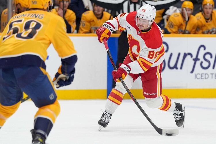 Michael Bunting leads the Nashville Predators past the Calgary Flames 4-2