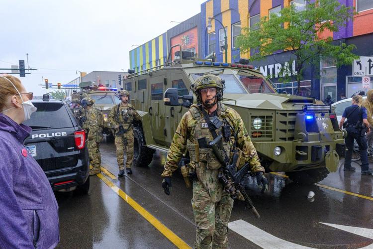 Federal officers in tactical gear went into a Latino community in Minneapolis. A protest followed