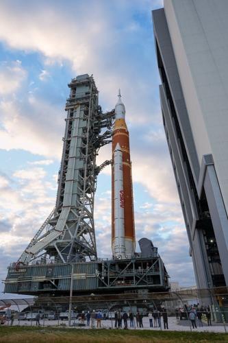 NASA's new moon rocket heads to the pad ahead of astronaut launch as early as February