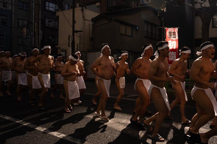 Braving the cold: Tokyo's New Year's ritual of ice baths, in photos