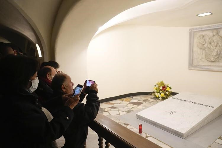 Public now can see Benedict's tomb at St. Peter's Basilica