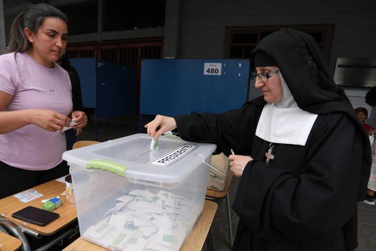 Photos from Chile's general elections