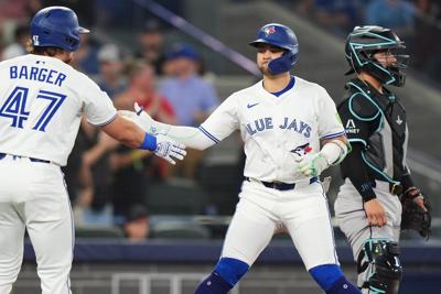Bichette homers, Guerrero drives in three runs as Blue Jays dump Diamondbacks 8-1