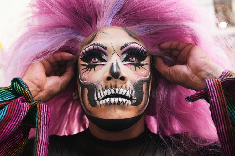 LGBTQ+ collective walks in Mexico City's Catrinas march in push for visibility