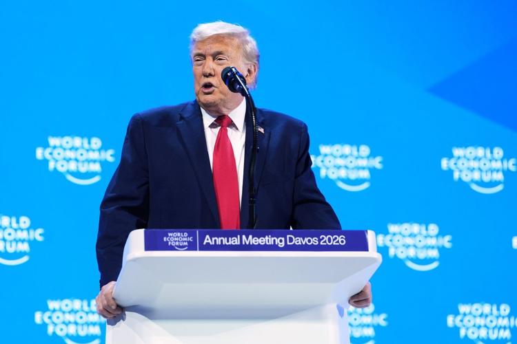 Trump in Davos says NATO should allow the US to take Greenland but he won't use force