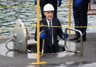 Carney tours Korean shipyard that's vying to build Canada's next submarine fleet
