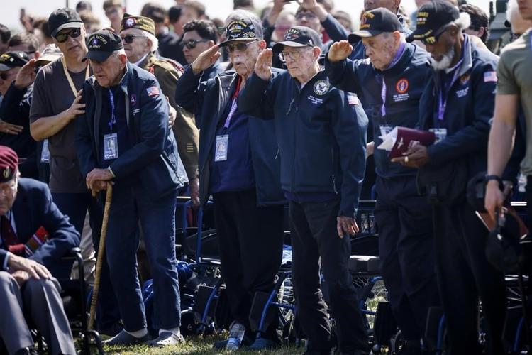 'It was tough': WWII veterans return to Utah Beach to commemorate D-Day