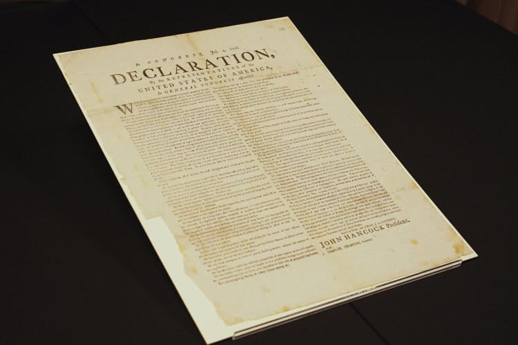 Rare copy of Declaration of Independence found by UK ��ɫtv Archives in papers of captured US ship