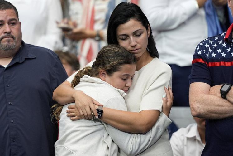 Photos of conservative activist Charlie Kirk's memorial service