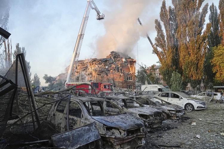 Mass Russian drone and missile attack kills 14 and injures 48 in Ukraine's capital
