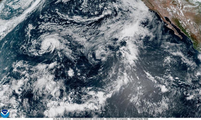 Lala is again a tropical storm, sending drenching rain and winds across the Hawaiian islands