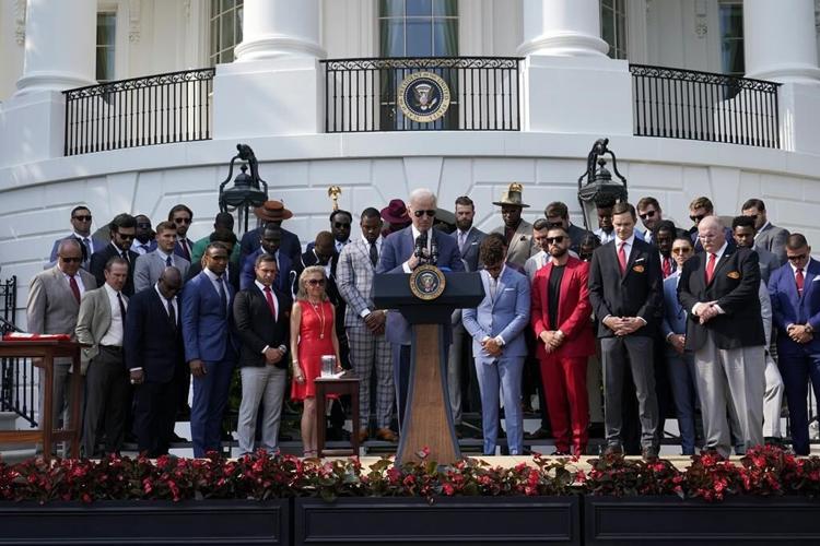 Biden says Chiefs 'building a dynasty' as he hosts Kansas City Super Bowl champs at White House