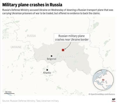 Ukraine and Russia trade accusations over fatal plane crash that Moscow says involved Ukrainian POWs