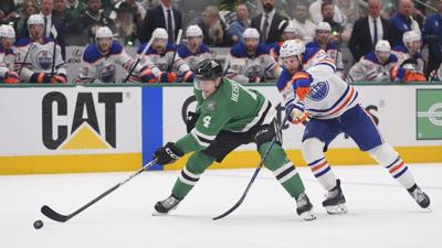 Third-period swoon costs Oilers in Game 1 of conference final against Stars