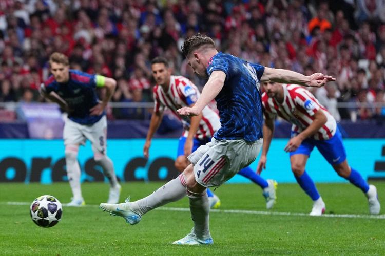 Arsenal and Atletico exchange penalty goals in 1-1 draw in 1st leg of Champions League semifinals