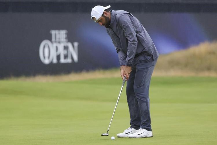Horschel leads British Open on wild day of rain and big numbers at Royal Troon