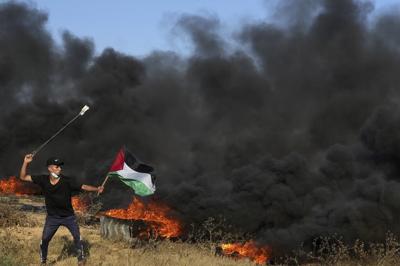 Israel strikes Gaza for the second time in two days after Palestinian violence