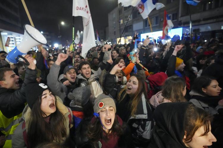 Serbia's striking students and populist president to hold parallel rallies as tensions spike