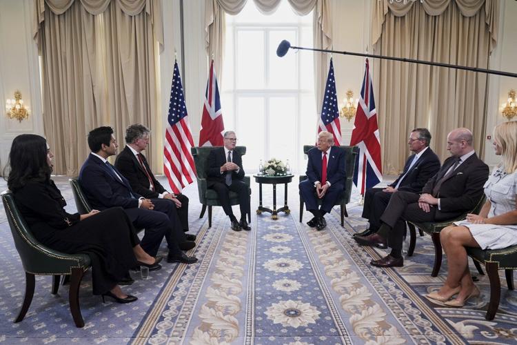 Britain's prime minister presses Trump on 'desperate' situation in Gaza during meeting in Scotland