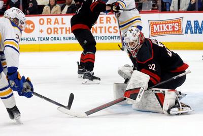 NHL roundup: Brandon Bussi makes 17 saves as Hurricanes edge Sabres 2-1