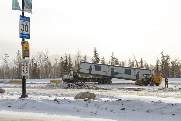 Seven months after wildfire, temporary housing arrives in Jasper
