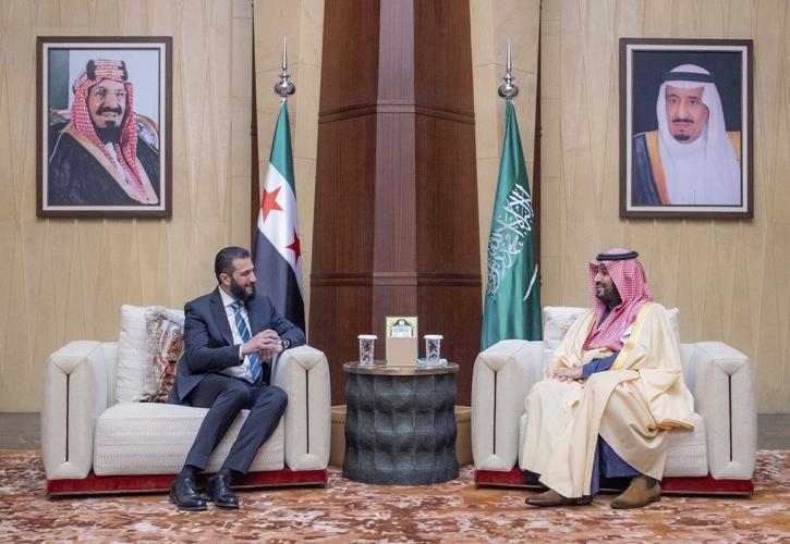 Syria's interim president visits Saudi Arabia on first trip abroad, likely a signal to Iran