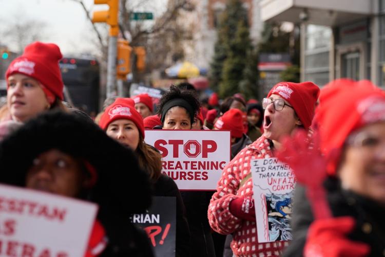 NYC nurses reach a deal to end a strike at 2 major hospitals while walkout continues at another