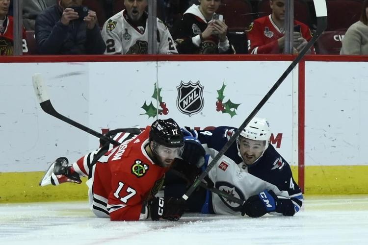 Jets rout Chicago 7-2, handing Blackhawks 7th straight loss