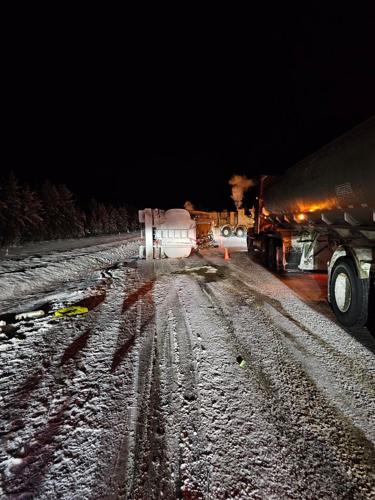 Cleanup underway after military fuel truck overturns on N.W.T. highway