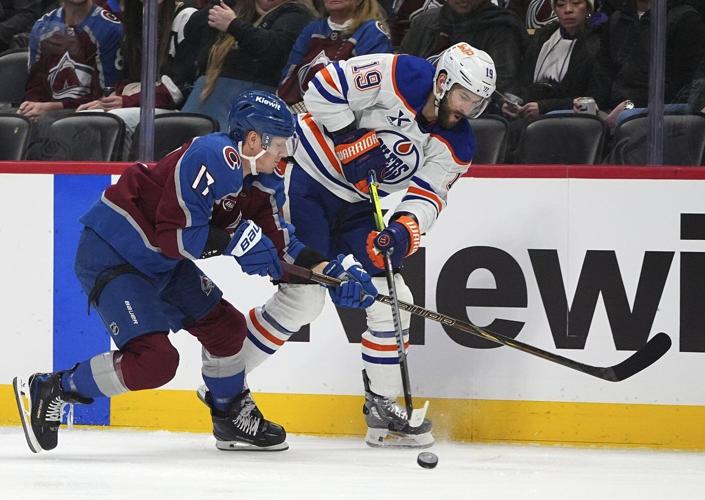 Bouchard scores late goal to lift the surging Oilers to 4-3 win over Avalanche