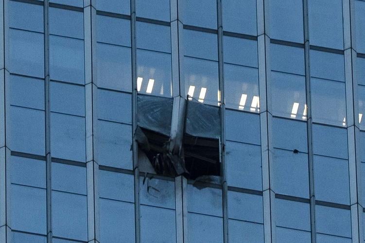 Tallest building in Beijing is damaged after small airplane reportedly crashed into it